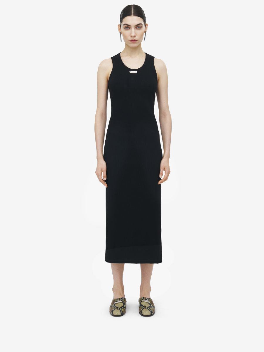 ALEXANDER MCQUEEN - McQueen Placket Midi Dress - Item 833873QLAER1000